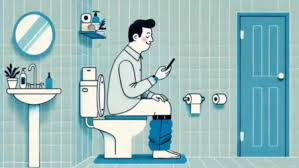 Stop scrolling 'reels' on toilet seat